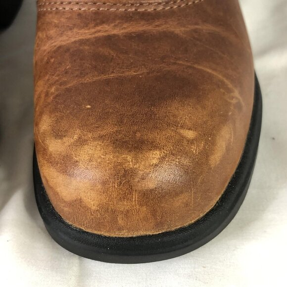 Ariat Steel Toe Work Shoes Womens Size 8.5 Brown Leather Slip On Clog 10002367 - Picture 15 of 16